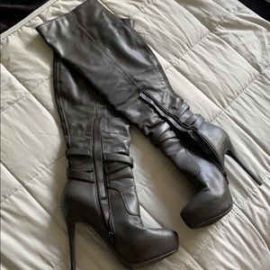 Aldo over the knee black boots